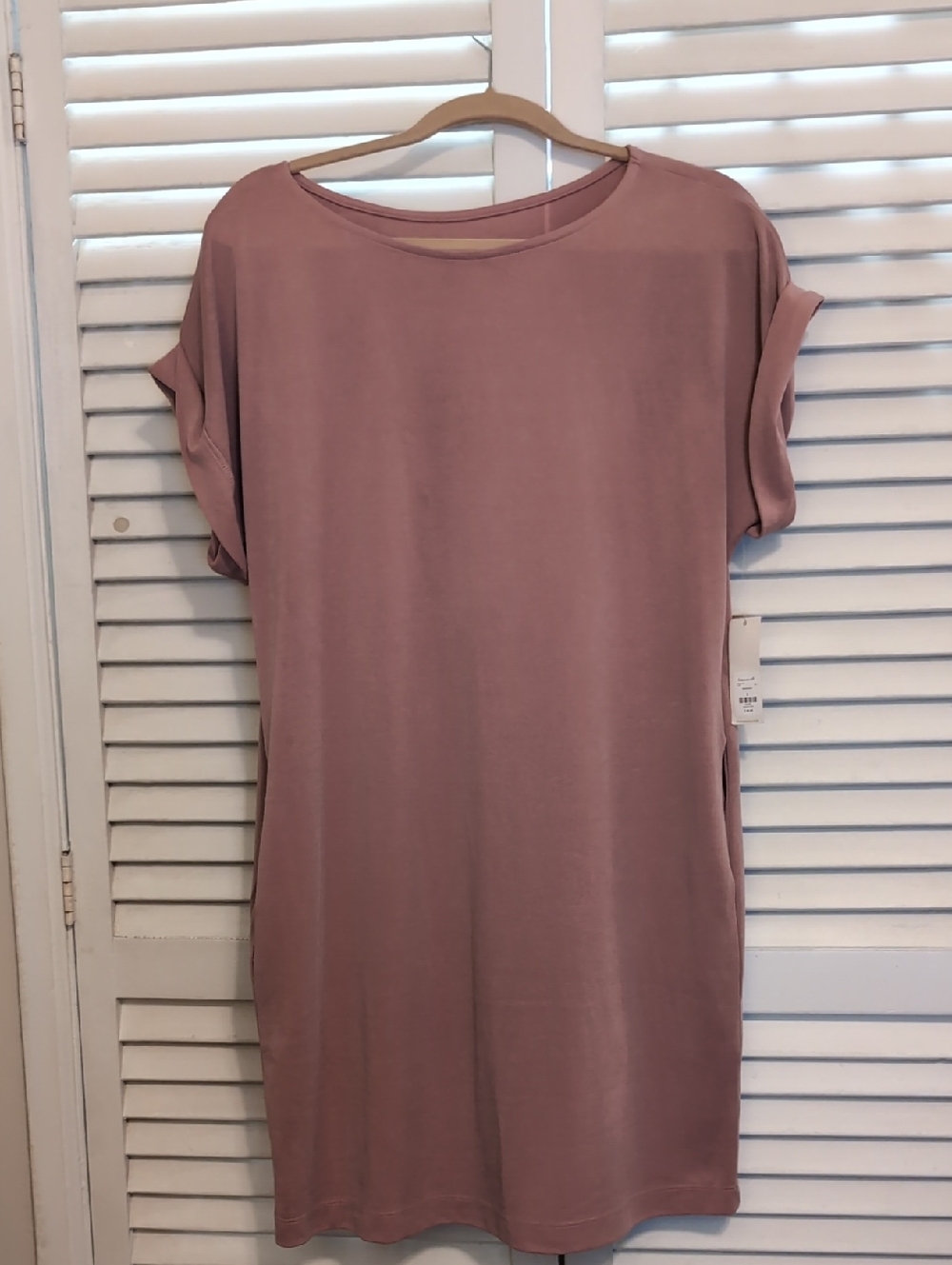 Dusty Pink Shift Style With Pockets